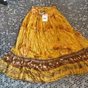 Spell Sunflower Yellow Maxi Skirt